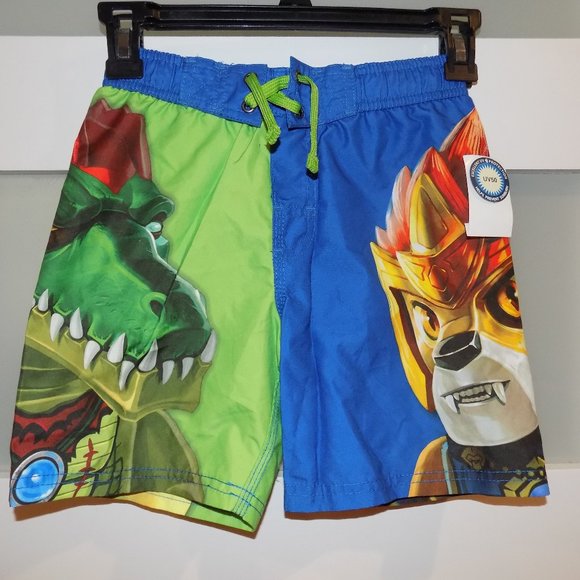 Lego Legends of Chima Swim Shorts (UV50; Boardies) Size 4 Boy's NEW - Picture 1 of 3